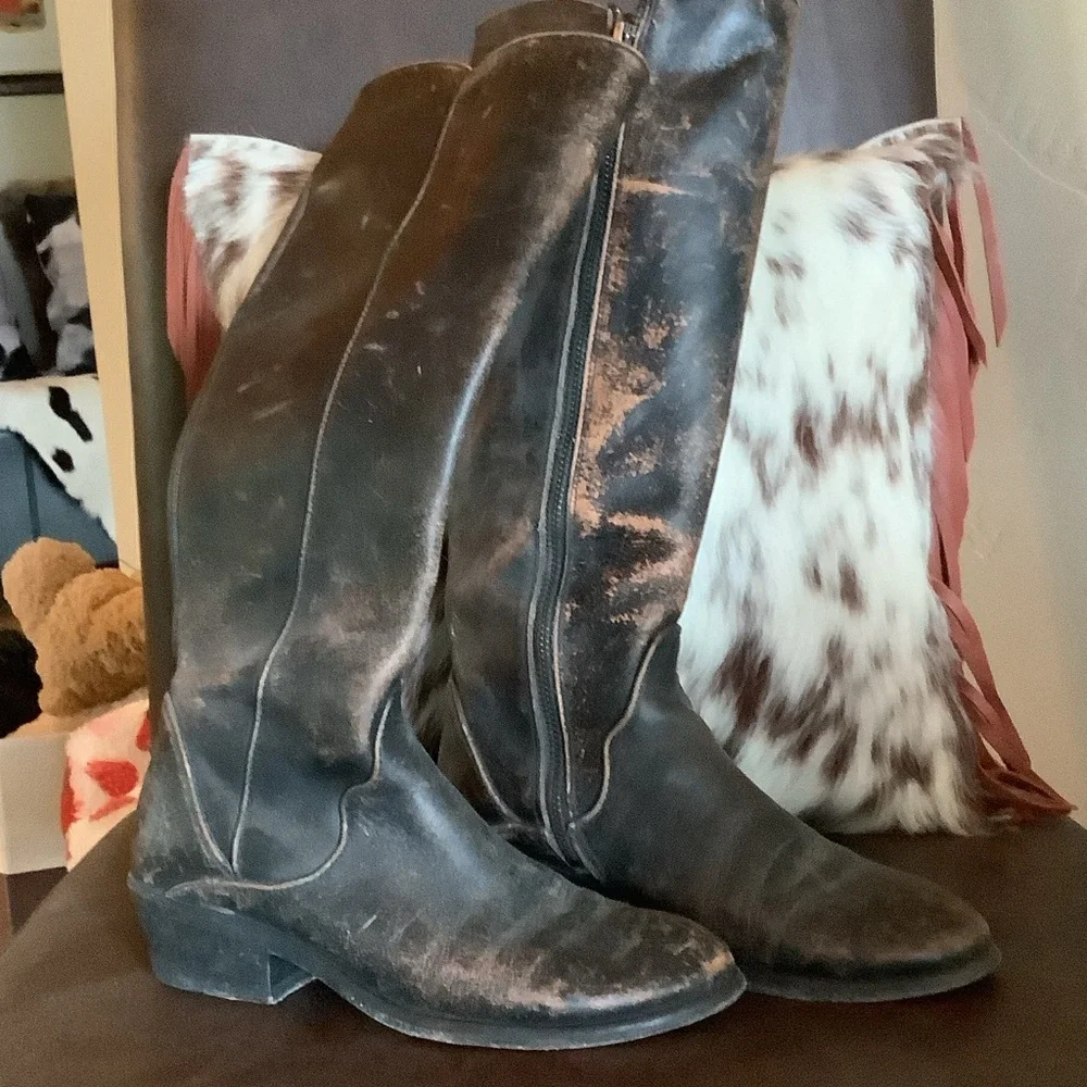Frye Brown Leather tall boots